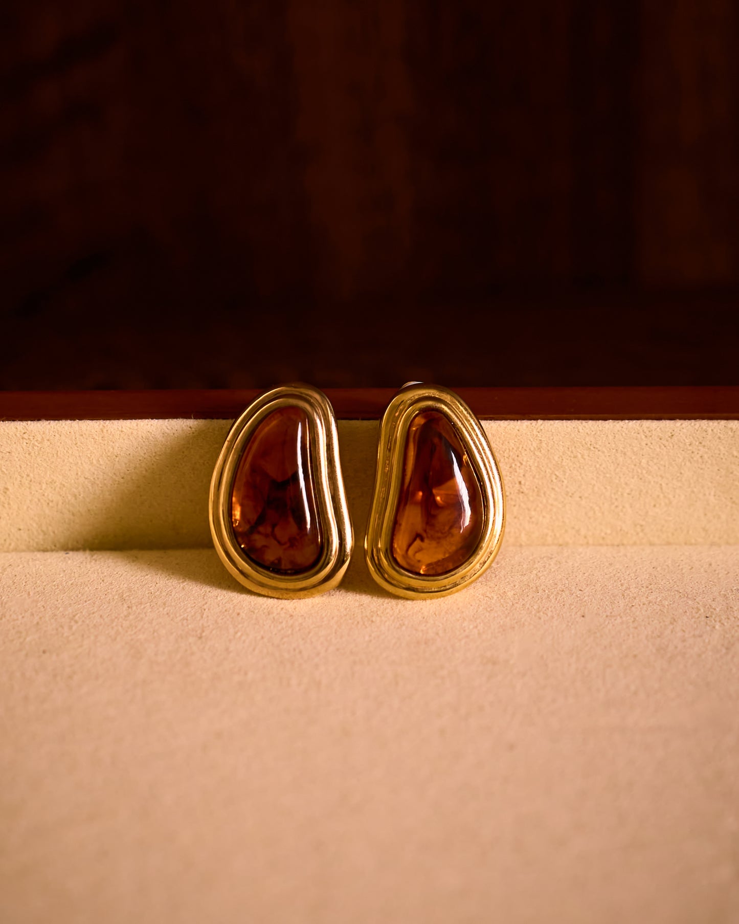 amber earrings