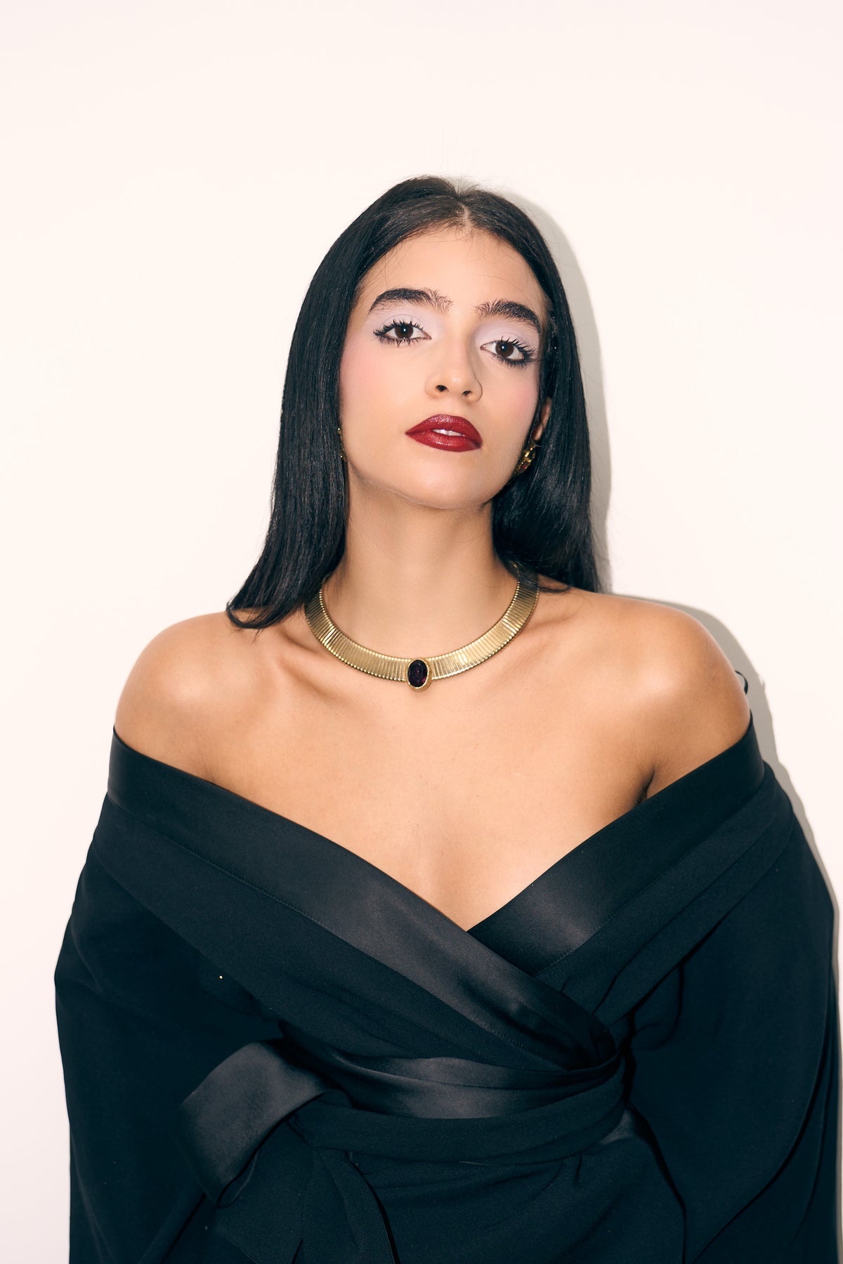 purple necklace