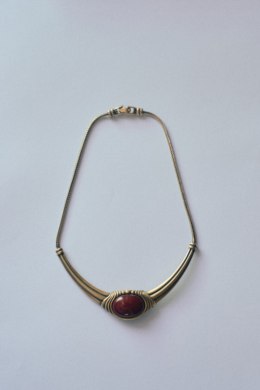 monet red necklace