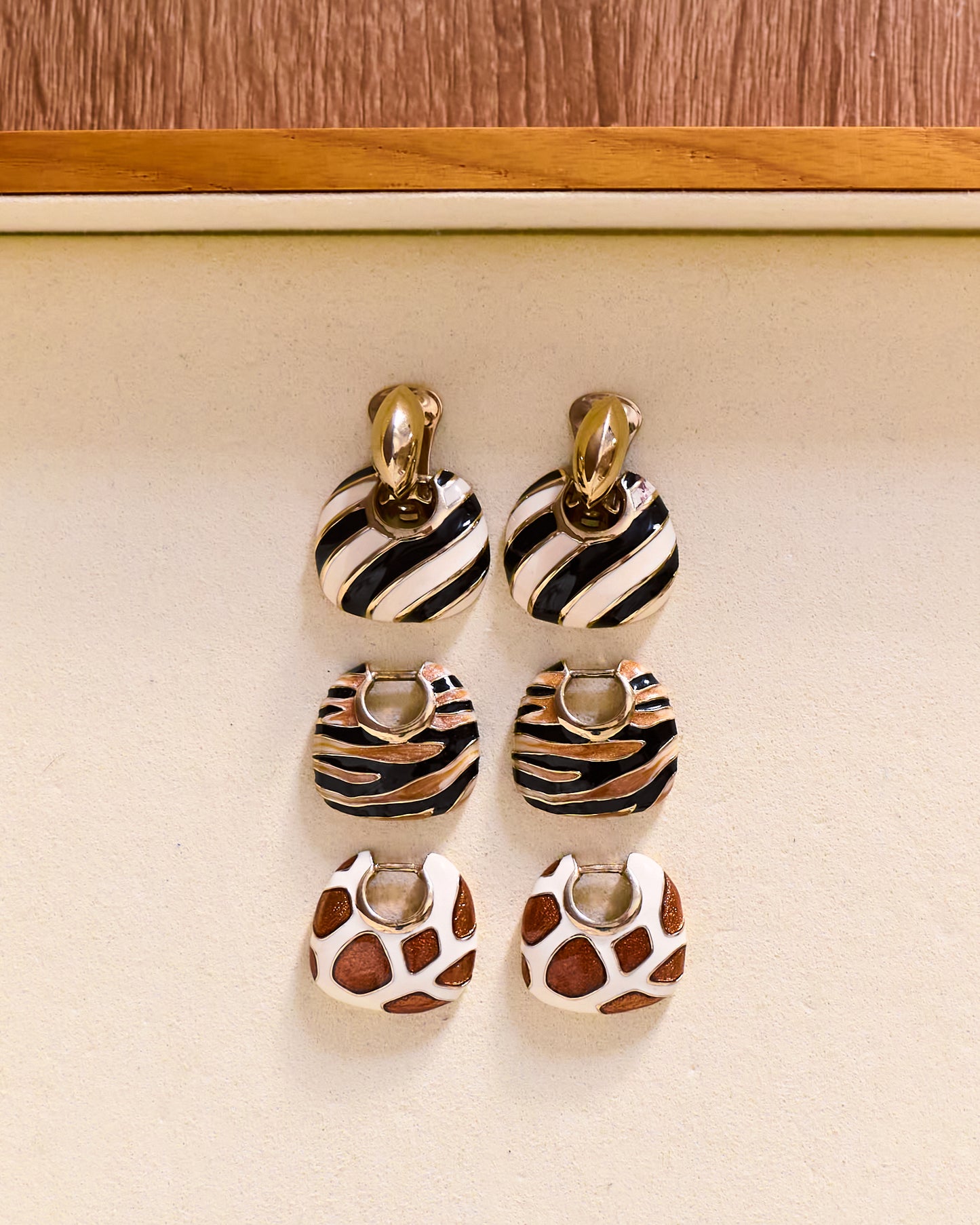 change animal print earrings