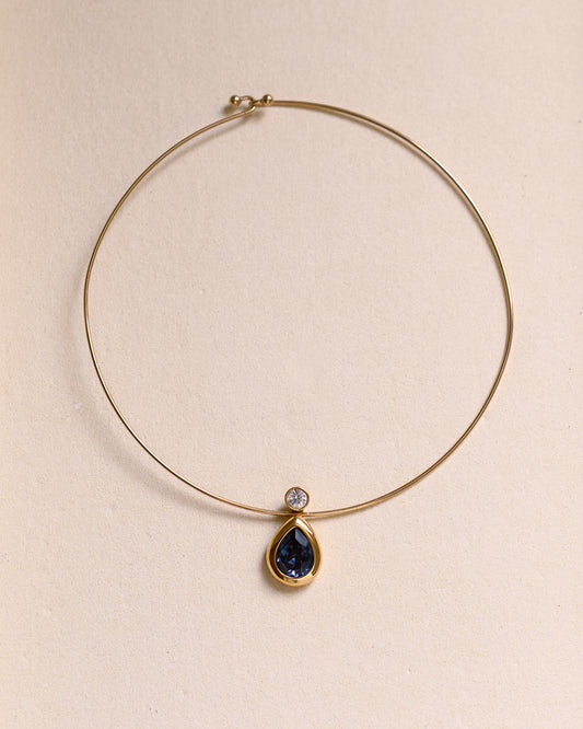 blue stone necklace