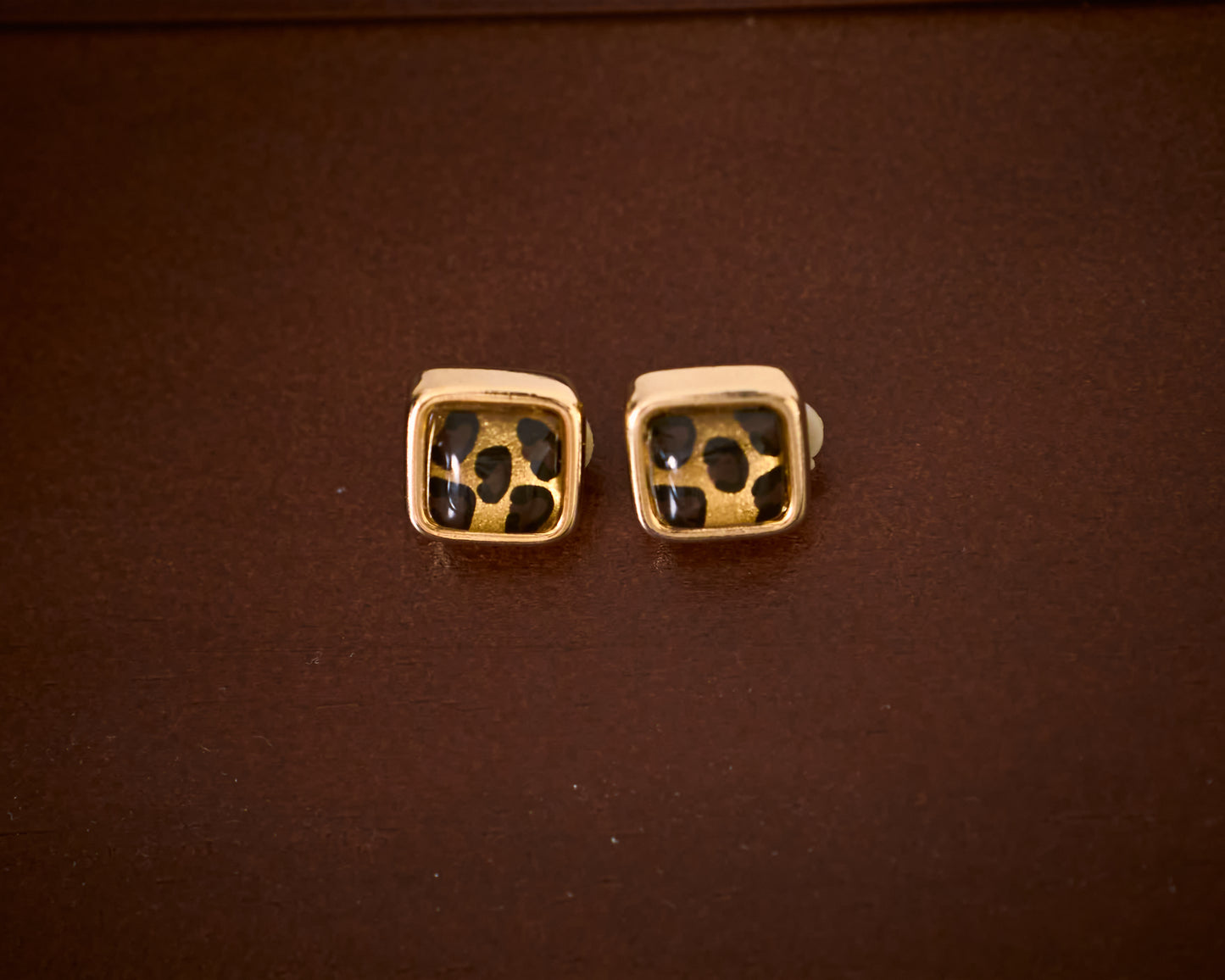 leopard earrings