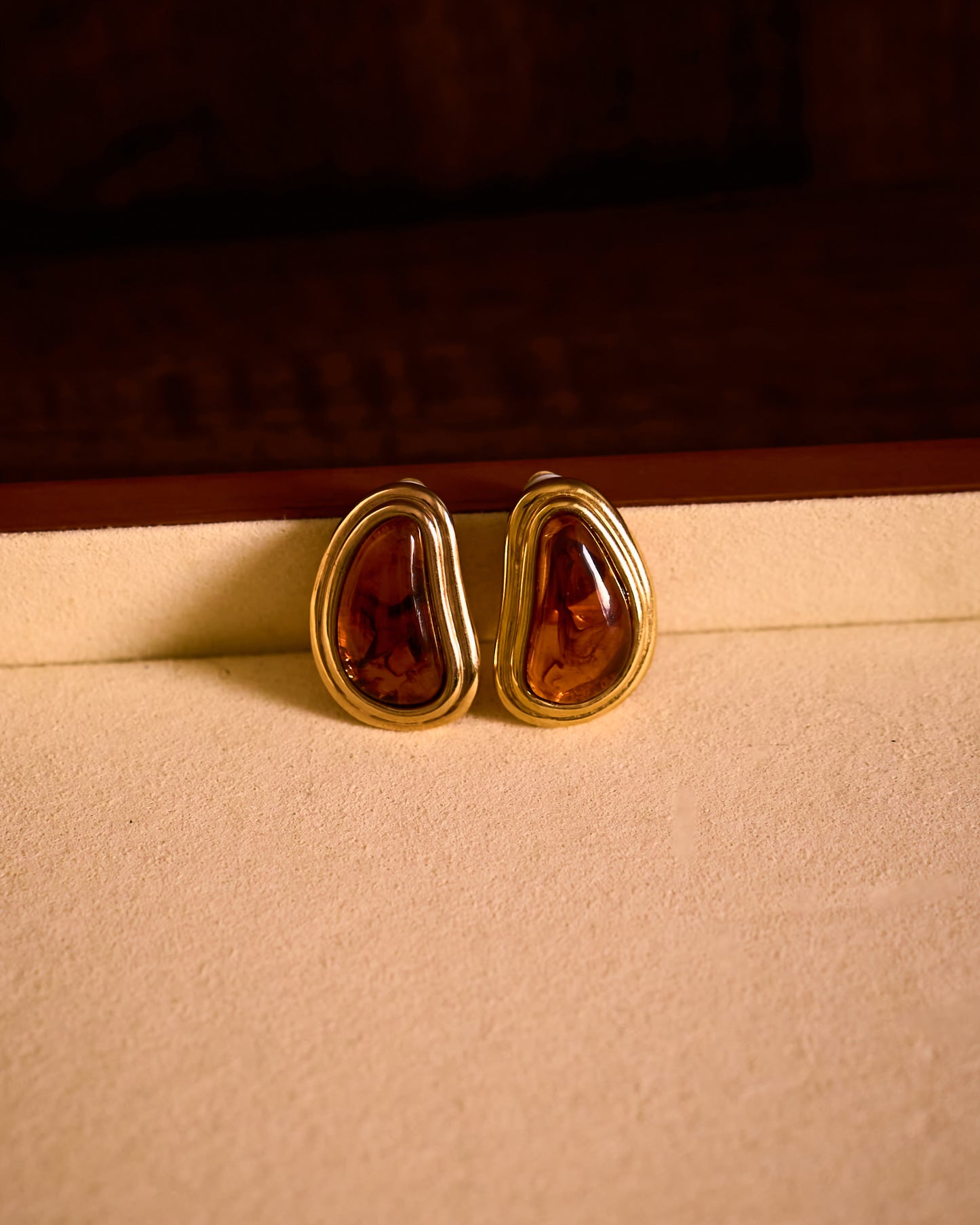 amber earrings