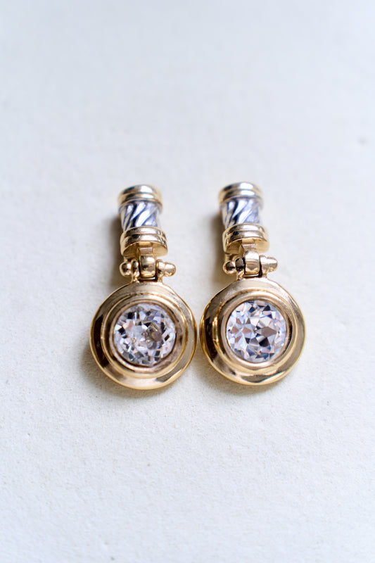 Large Gold Plated Earrings