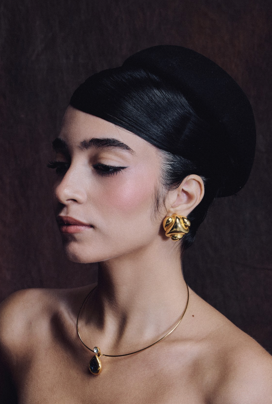 chunky k earrings