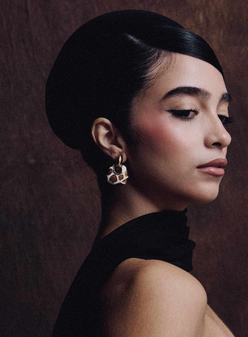 change animal print earrings