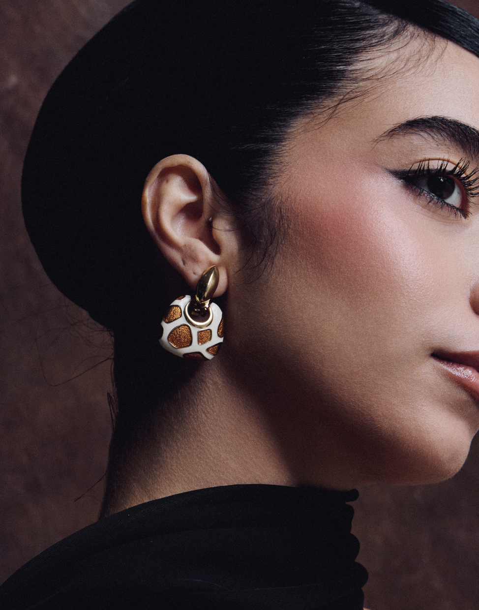 change animal print earrings