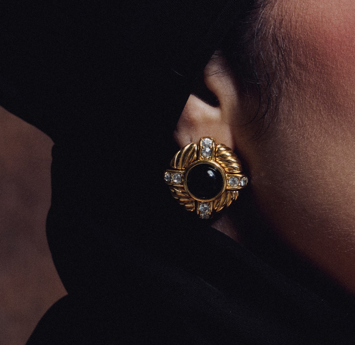 joan rivers earrings black