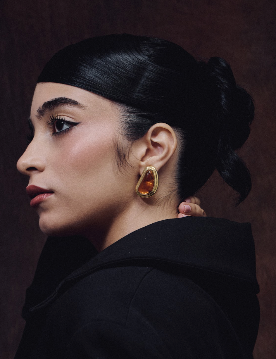 amber earrings