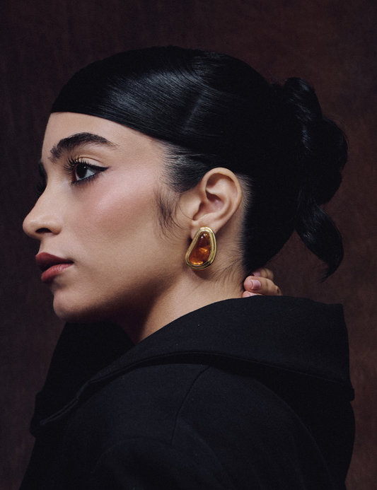 amber earrings