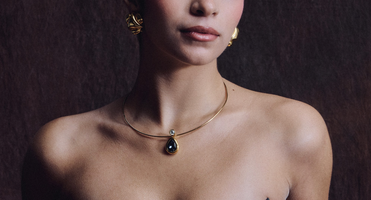 blue stone necklace